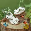 imageFelix ampamp Flora Toddler Girls Sandals Soft Rubber Princess Flat Shoes Summer Flower Girl ShoesBc327cream