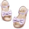 imageFelix ampamp Flora Toddler Girl Sandals  Flower Girl Dress Shoes Open Toe Little Kid Summer FlatsBc291purple