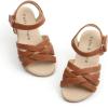 imageFelix ampamp Flora Toddler Girl Sandals  Little Girl Easter Summer Dress Shoes Lightweight Open Toe Beach HolidayBc294brown
