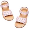 imageFelix ampamp Flora Toddler Girl Sandals Flower Girl Dress Shoes Open Toe Little Kid Summer FlatsBc293light Pink