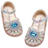 imageFelix ampamp Flora Toddler Girls Sandals Soft Rubber Princess Flat Shoes Summer Flower Girl ShoesBc321silver