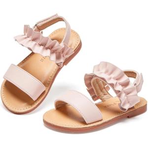imageFelix ampamp Flora Toddler Girl Sandals  Flower Girl Dress Shoes Open Toe Little Kid Summer FlatsBc300fl Light Pink