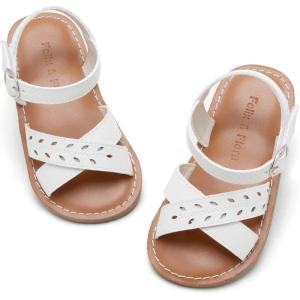 imageFelix ampamp Flora Toddler Girl Sandals  Little Girl Easter Summer Dress Shoes Lightweight Open Toe Beach HolidayBc219ivory White