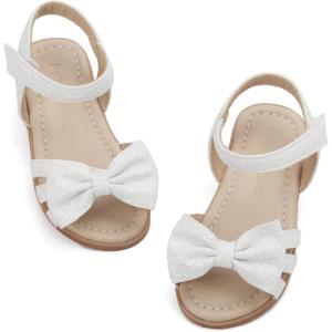 imageFelix ampamp Flora Toddler Girls Sandals Soft Rubber Flats Summer Baby Flower Girl ShoesBc252white