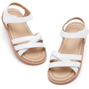 imageFelix ampamp Flora Toddler Girls Sandals Soft Rubber Flats Summer Baby Flower Girl ShoesBc266white