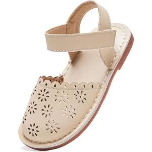 imageFelix ampamp Flora Toddler Girls Sandals Soft Rubber Princess Flat Shoes Summer Flower Girl ShoesBc299apricot