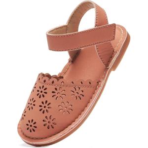 imageFelix ampamp Flora Toddler Girls Sandals Soft Rubber Princess Flat Shoes Summer Flower Girl ShoesBc299coral