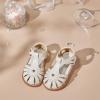 imageFelix ampamp Flora Toddler Girls Sandals Flower Girl Shoes Soft Rubber Princess Summer Flat ShoesBc312beige