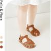 imageFelix ampamp Flora Toddler Girls Sandals Flower Girl Shoes Soft Rubber Princess Summer Flat ShoesBc312brown