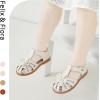 imageFelix ampamp Flora Toddler Girls Sandals Flower Girl Shoes Soft Rubber Princess Summer Flat ShoesBc314beige
