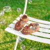 imageFelix ampamp Flora Toddler Girls Sandals Flower Girl Shoes Soft Rubber Princess Summer Flat ShoesBc314brown