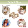 imageFelix ampamp Flora Toddler Girls Sandals Flower Girl Shoes Soft Rubber Princess Summer Flat ShoesBc314gold