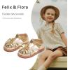 imageFelix ampamp Flora Toddler Girls Sandals Flower Girl Shoes Soft Rubber Princess Summer Flat ShoesBc314gold