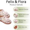 imageFelix ampamp Flora Toddler Girls Sandals Flower Girl Shoes Soft Rubber Princess Summer Flat ShoesBc314pink