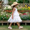 imageFelix ampamp Flora Toddler Girls Sandals Flower Girl Shoes Soft Rubber Princess Summer Flat ShoesBc314white