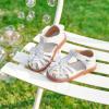 imageFelix ampamp Flora Toddler Girls Sandals Flower Girl Shoes Soft Rubber Princess Summer Flat ShoesBc314white
