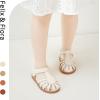 imageFelix ampamp Flora Toddler Girls Sandals Flower Girl Shoes Soft Rubber Princess Summer Flat ShoesBc322beige
