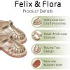 imageFelix ampamp Flora Toddler Girls Sandals Flower Girl Shoes Soft Rubber Princess Summer Flat ShoesBc322gold