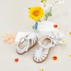 imageFelix ampamp Flora Toddler Girls Sandals Flower Girl Shoes Soft Rubber Princess Summer Flat ShoesBc322white