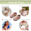 imageFelix ampamp Flora Toddler Girls Sandals Flower Girl Shoes Soft Rubber Princess Summer Flat ShoesBc328pink