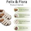imageFelix ampamp Flora Toddler Girls Sandals Flower Girl Shoes Soft Rubber Princess Summer Flat ShoesBc328white