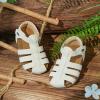 imageFelix ampamp Flora Toddler Girls Sandals Flower Girl Shoes Soft Rubber Princess Summer Flat ShoesBc328white