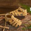 imageFelix ampamp Flora Toddler Girls Sandals Flower Girl Shoes Soft Rubber Princess Summer Flat ShoesBc328yellow