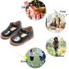 imageFelix ampamp Flora Toddler Little Girl Princess Dress ShoesMary Jane Flats for Girl Party School ShoesB386black