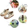 imageFelix ampamp Flora Toddler Little Girl Princess Dress ShoesMary Jane Flats for Girl Party School ShoesB386gold