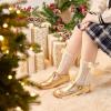 imageFelix ampamp Flora Toddler Little Girl Princess Dress ShoesMary Jane Flats for Girl Party School ShoesB386gold
