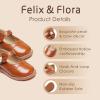 imageFelix ampamp Flora Toddler Little Girl Princess Dress ShoesMary Jane Flats for Girl Party School ShoesB417brown