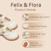 imageFelix ampamp Flora Toddler Little Girl Princess Dress ShoesMary Jane Flats for Girl Party School ShoesB417ivory White