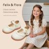 imageFelix ampamp Flora Toddler Little Girl Princess Dress ShoesMary Jane Flats for Girl Party School ShoesB417ivory White