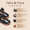 imageFelix ampamp Flora Toddler Little Girl Princess Dress ShoesMary Jane Flats for Girl Party School ShoesB418black
