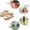 imageFelix ampamp Flora Toddler Little Girl Princess Dress ShoesMary Jane Flats for Girl Party School ShoesB420gold