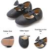 imageFelix ampamp Flora Toddler Little Girls Dress Shoes  Flower Girls Mary Jane Flats Ballet Shoes Party WeddingB810black