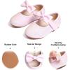 imageFelix ampamp Flora Toddler Little Girls Dress Shoes  Flower Girls Mary Jane Flats Ballet Shoes Party WeddingB810gl Pink