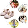 imageFelix ampamp Flora Toddler Little Girls Dress Shoes  Flower Girls Mary Jane Flats Ballet Shoes Party WeddingB810glitter Pink