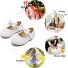imageFelix ampamp Flora Toddler Little Girls Dress Shoes  Flower Girls Mary Jane Flats Ballet Shoes Party WeddingB810glitter White
