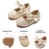 imageFelix ampamp Flora Toddler Little Girls Dress Shoes  Flower Girls Mary Jane Flats Ballet Shoes Party WeddingB810gold