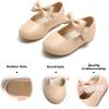 imageFelix ampamp Flora Toddler Little Girls Dress Shoes  Flower Girls Mary Jane Flats Ballet Shoes Party WeddingB810nude