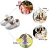 imageFelix ampamp Flora Toddler Little Girls Dress Shoes  Flower Girls Mary Jane Flats Ballet Shoes Party WeddingB810silver