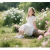 imageFelix ampamp Flora Toddler Little Girls Dress Shoes  Flower Girls Mary Jane Flats Ballet Shoes Party WeddingB810white