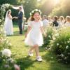 imageFelix ampamp Flora Toddler Little Girls Dress Shoes  Flower Girls Mary Jane Flats Ballet Shoes Party WeddingB814white