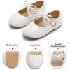 imageFelix ampamp Flora Toddler Little Girls Dress Shoes  Flower Girls Mary Jane Flats Ballet Shoes Party WeddingB814white