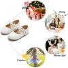 imageFelix ampamp Flora Toddler Little Girls Dress Shoes  Flower Girls Mary Jane Flats Ballet Shoes Party WeddingB814white