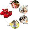 imageFelix ampamp Flora Toddler Little Girls Dress Shoes  Flower Girls Mary Jane Flats Ballet Shoes Party WeddingB822red