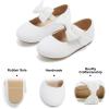 imageFelix ampamp Flora Toddler Little Girls Dress Shoes  Flower Girls Mary Jane Flats Ballet Shoes Party WeddingB822white