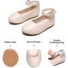 imageFelix ampamp Flora Toddler Little Girls Dress Shoes  Flower Girls Mary Jane Flats Ballet Shoes Party WeddingB892fl Beige
