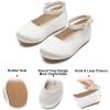 imageFelix ampamp Flora Toddler Little Girls Dress Shoes  Flower Girls Mary Jane Flats Ballet Shoes Party WeddingB892s Ivory White